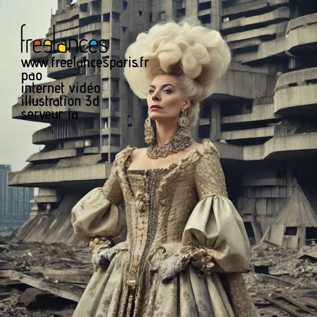 Pao mise en page internet vidéo illustration 3d serveur IA générative AI freelance paris studio de création magazines 73re8wx0